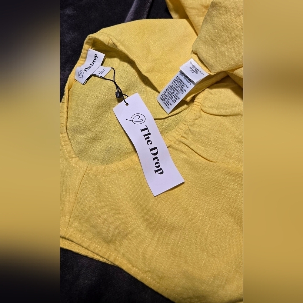 The Drop Women's Sade Linen Cut Out Midi #718 - Picture 2 of 11